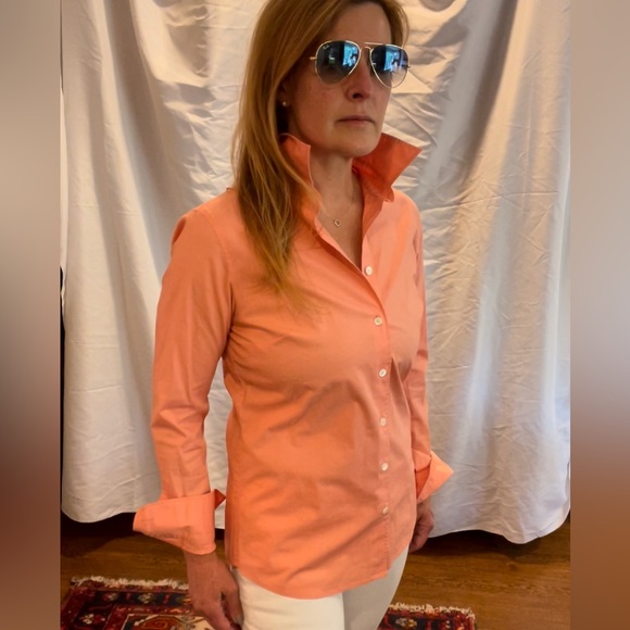 JCREW long sleeve button down shirt. Stiff collar. Like new! Small. - Picture 3 of 7